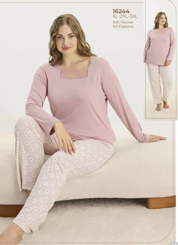 Women's Pajama Set (S+M+L+XL) Sevim 16244 — wholesale from Turkey