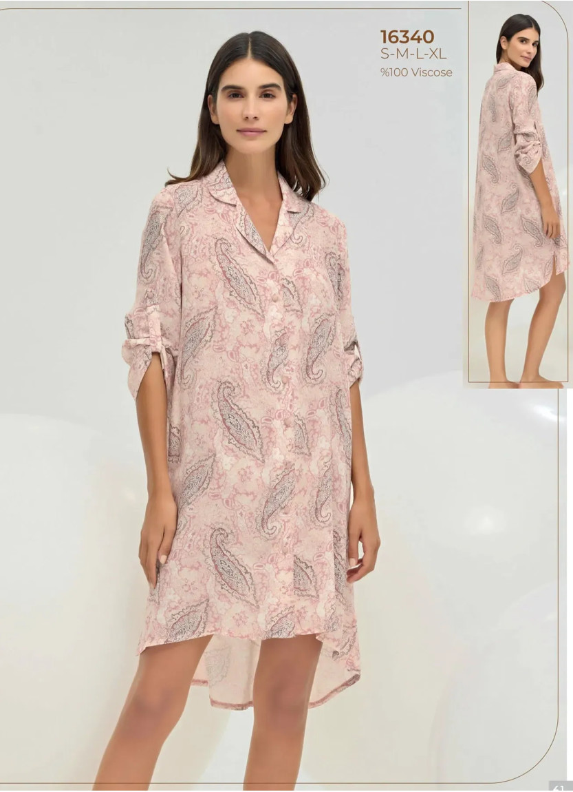 Женский Ночная Сорочка S+M+L+XL Sevim 16340 — купить оптом из Турции