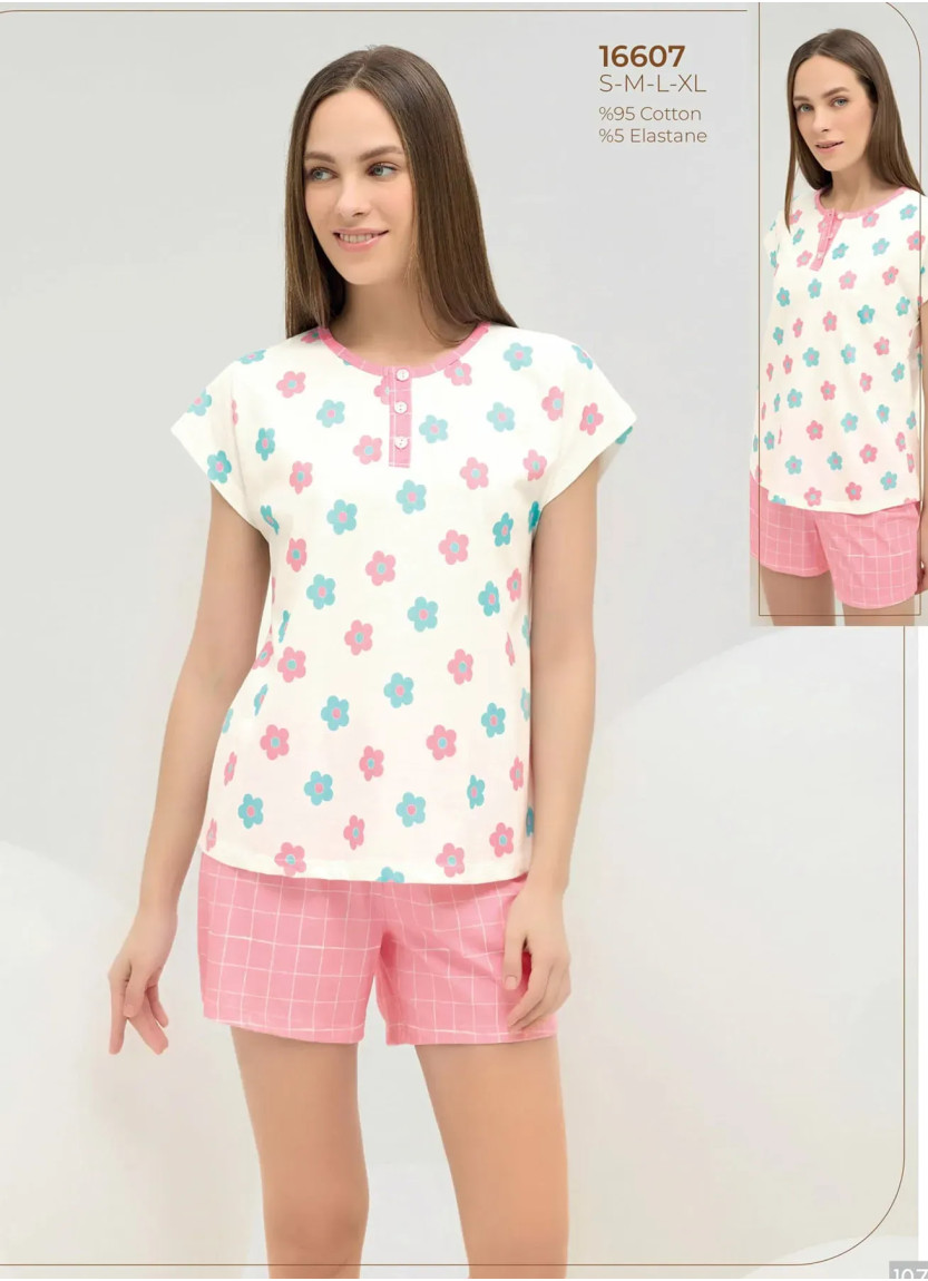 Women's Shorts Set (S+M+L+XL) Sevim 16607 — factory-direct from Turkey