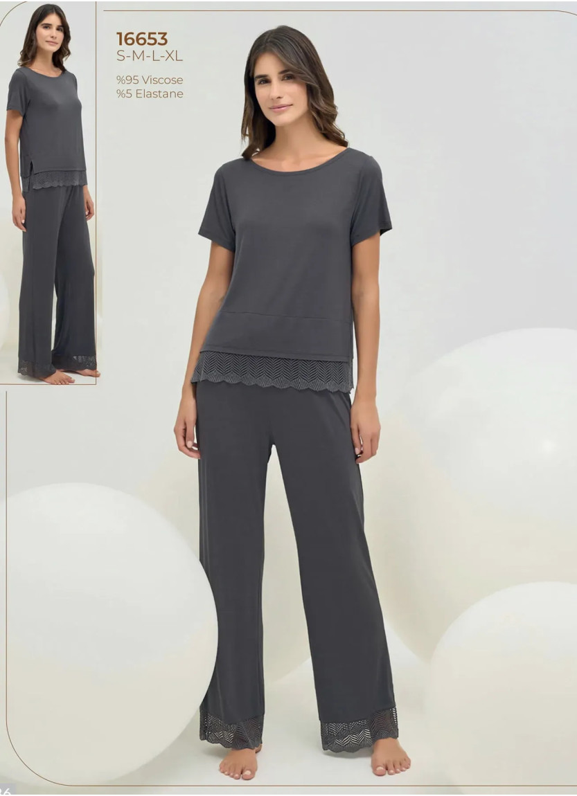 Women's Pajama Set (S+M+L+XL) Sevim 16653 — direct Turkish factory supply