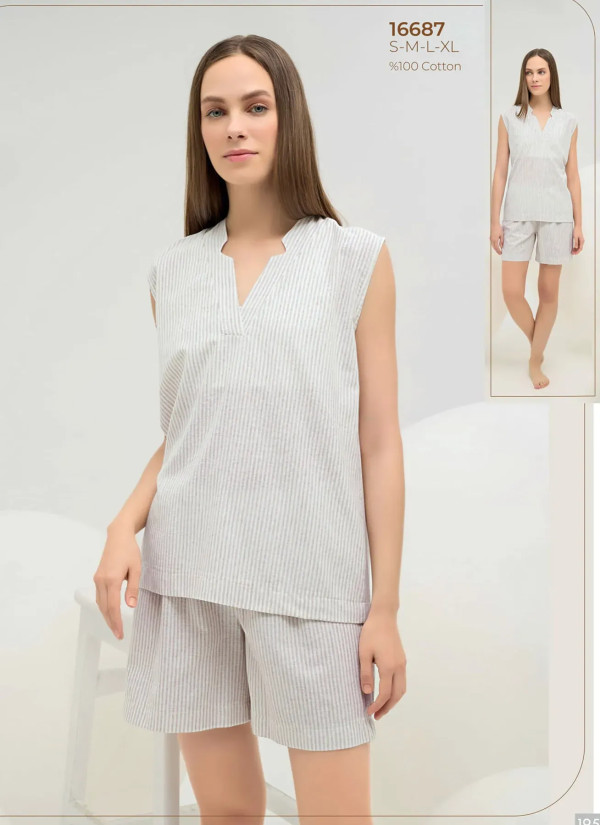 Women's Shorts Set (S+M+L+XL) Sevim 16687 — wholesale from Turkey
