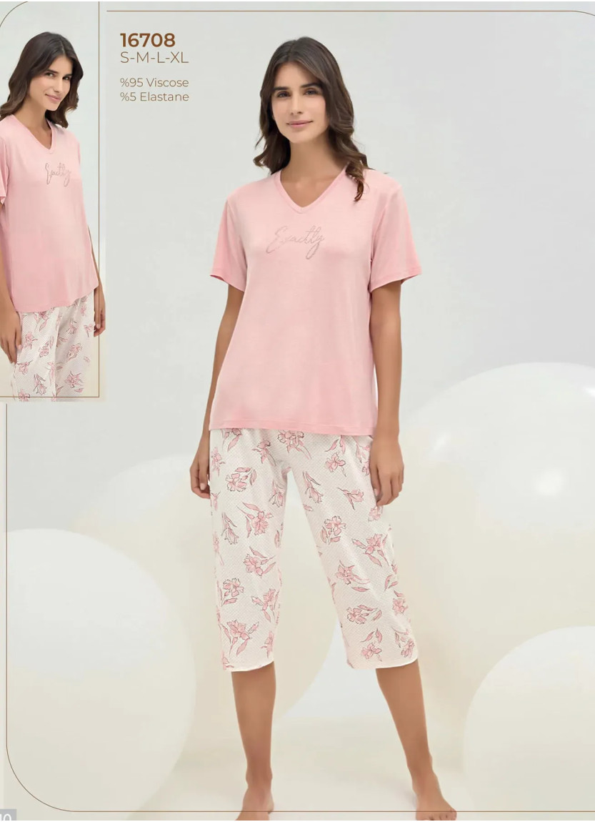 Women's Pajama Set (S+M+L+XL) Sevim 16708 — Turkish textile wholesale
