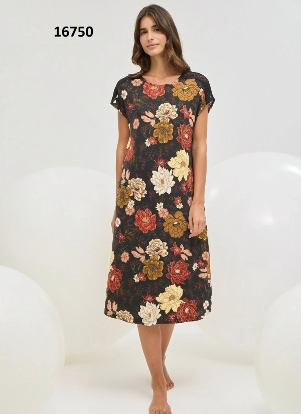 Women's Nightdress (S+M+L+XL) Sevim 16750 — Turkish textile wholesale