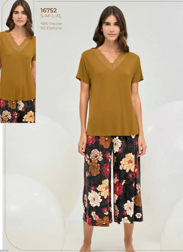 Women's Pajama Set (S+M+L+XL) Sevim 16752 — wholesale from Turkey