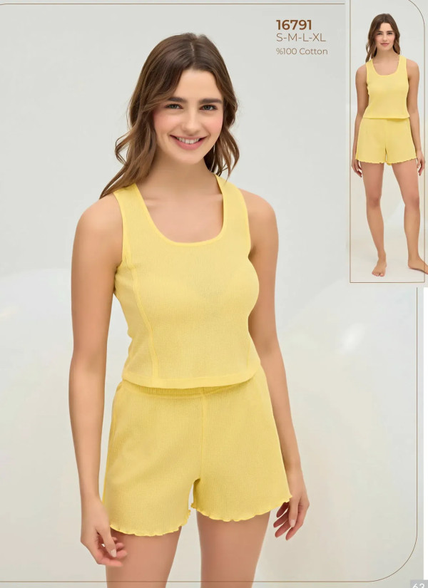 Women's Shorts Set (S+M+L+XL) Sevim 16791 — wholesale from Turkey