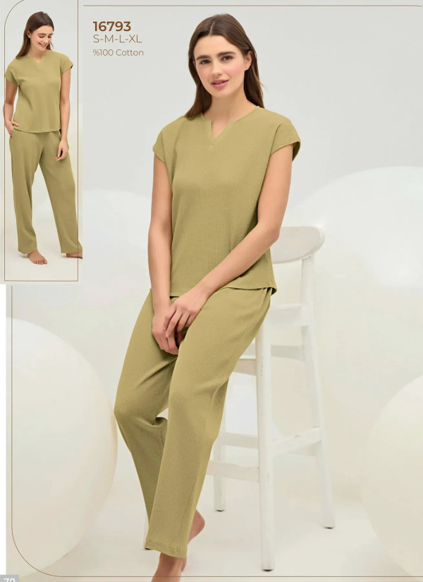Women's Pajama Set (S+M+L+XL) Sevim 16793 — Turkish textile wholesale