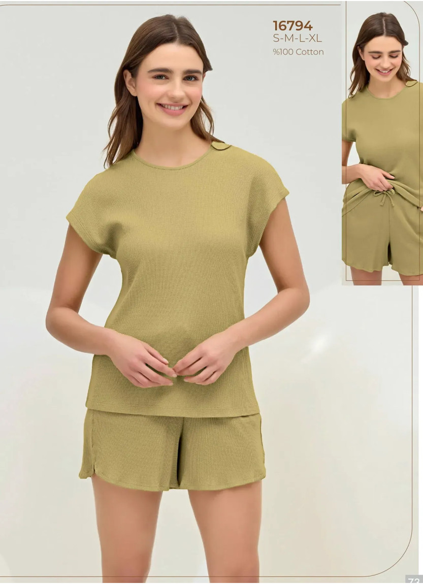 Women's Shorts Set (S+M+L+XL) Sevim 16794 — direct Turkish factory supply