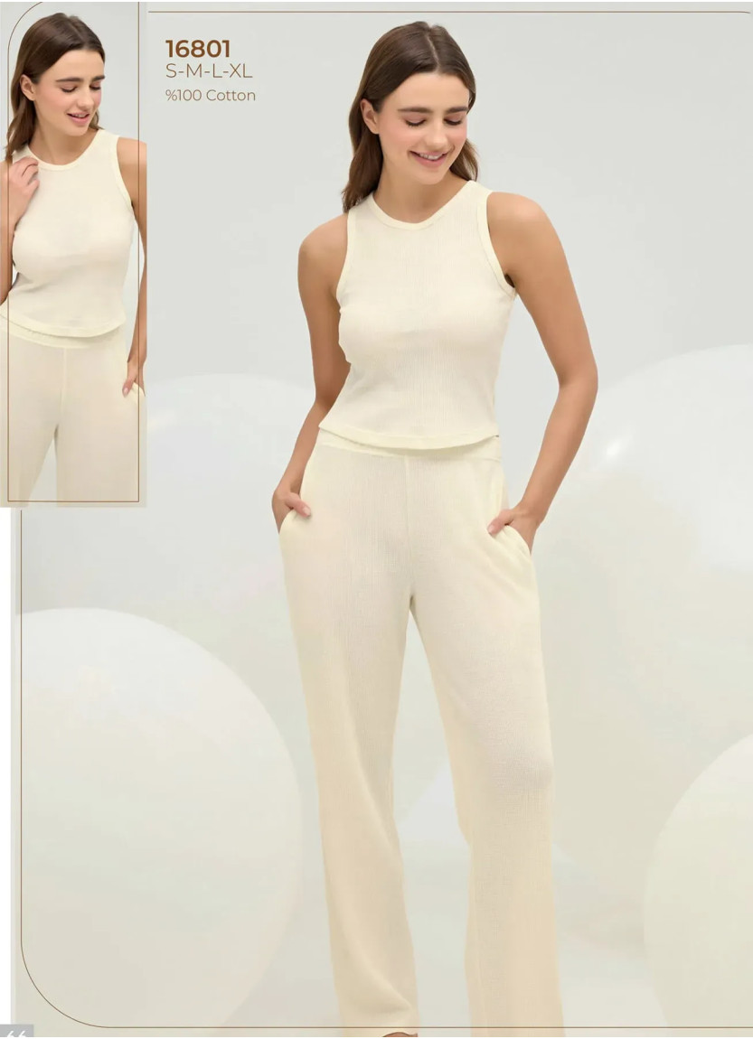 Women's Pajama Set (S+M+L+XL) Sevim 16801 — Turkish textile wholesale
