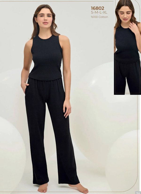 Women's Pajama Set (S+M+L+XL) Sevim 16802 — direct Turkish factory supply