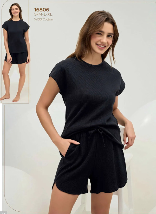 Women's Shorts Set (S+M+L+XL) Sevim 16806 — wholesale from Turkey