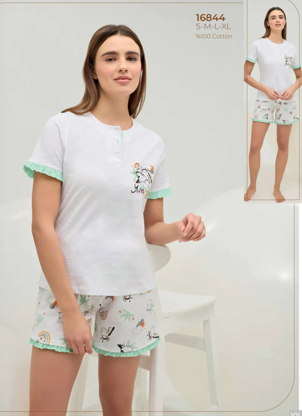 Women's Shorts Set (S+M+L+XL) Sevim 16844 — Turkish factory wholesale