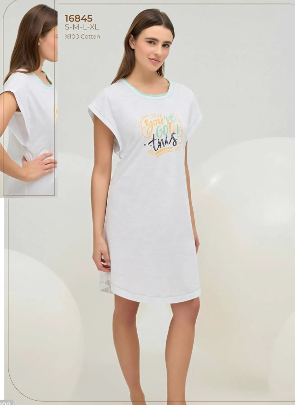 Women's Tunic with Print (S+M+L+XL) Sevim 16845 — Istanbul wholesale supplier