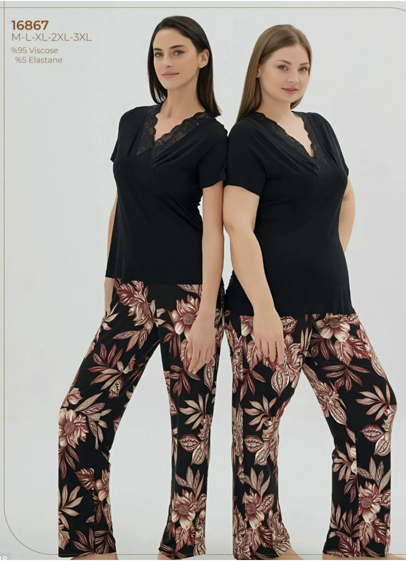 Women's Pajama Set (S+M+L+XL) Sevim 16867 — Turkey wholesale collection