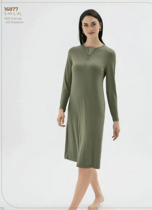 Women's Nightdress (S+M+L+XL) Sevim 16877 — Istanbul wholesale supplier