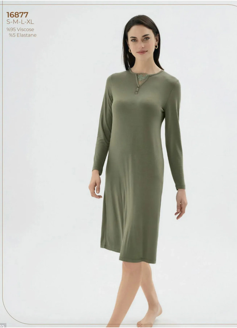 Женский Ночная Сорочка S+M+L+XL Sevim 16877 — купить оптом со Стамбула