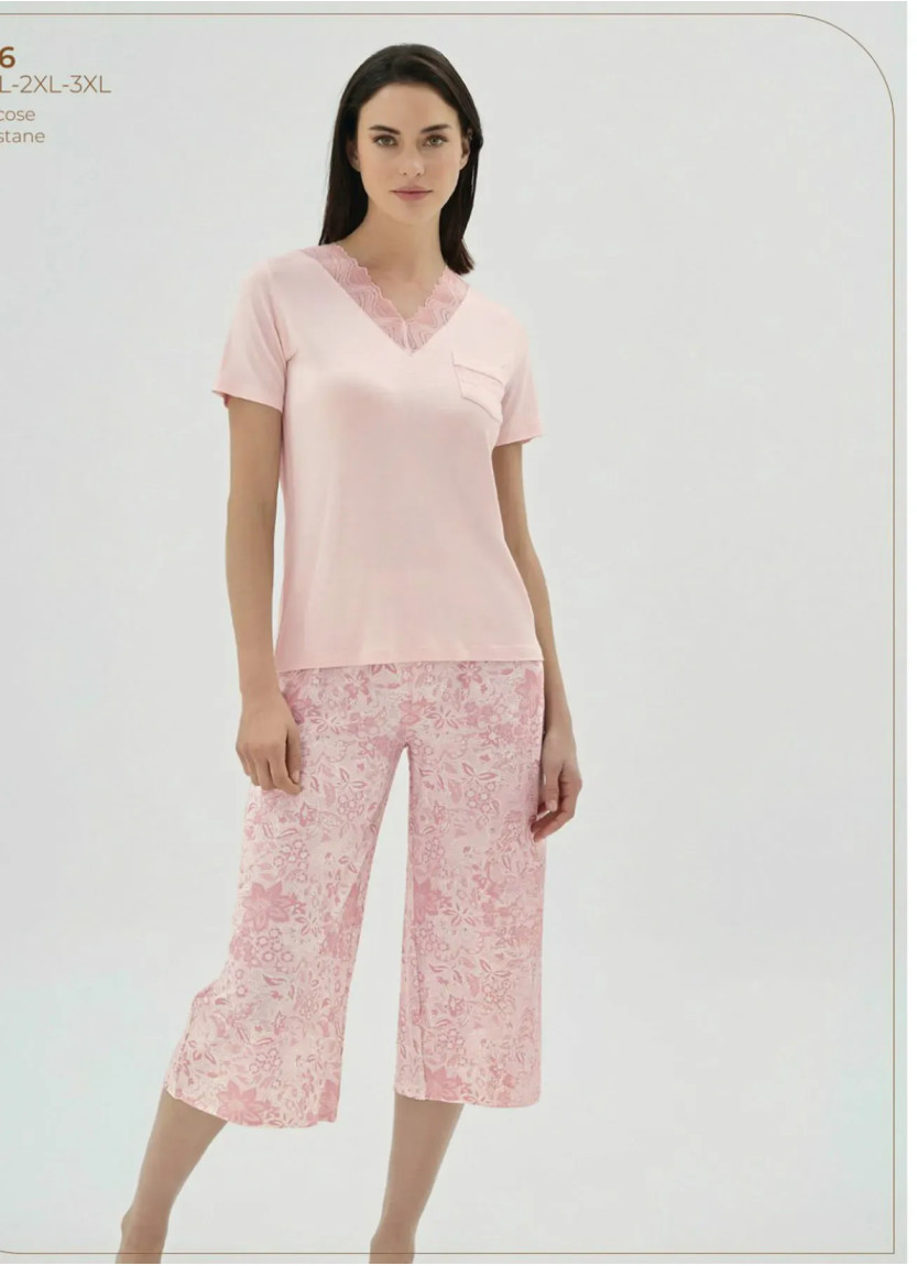 Женский Пижамный Комплект S+M+L+XL Sevim 16886 — прямые поставки из Турции