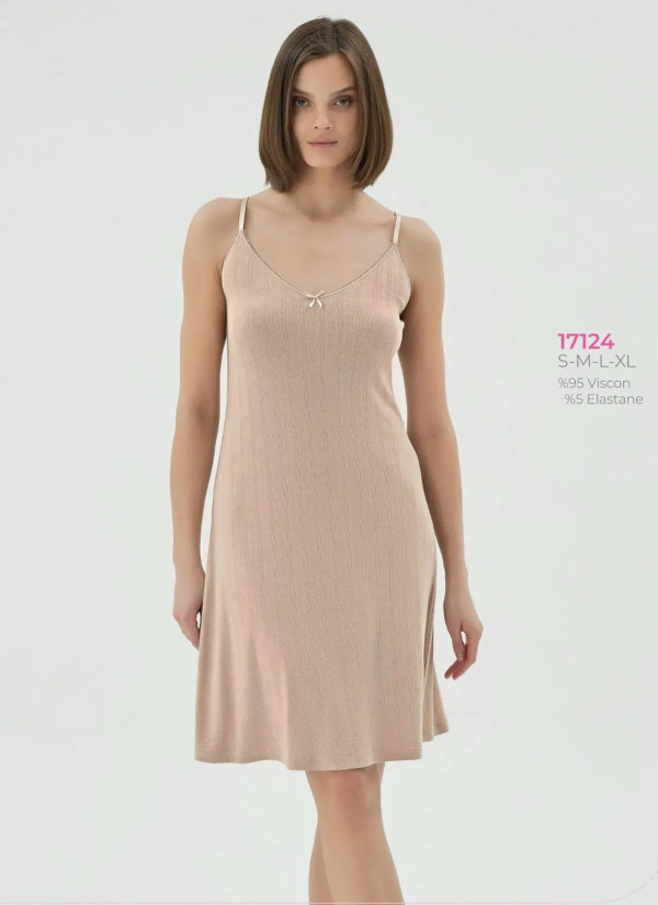 Women's Nightdress (S+M+L+XL) Sevim 17124 — Turkish factory wholesale