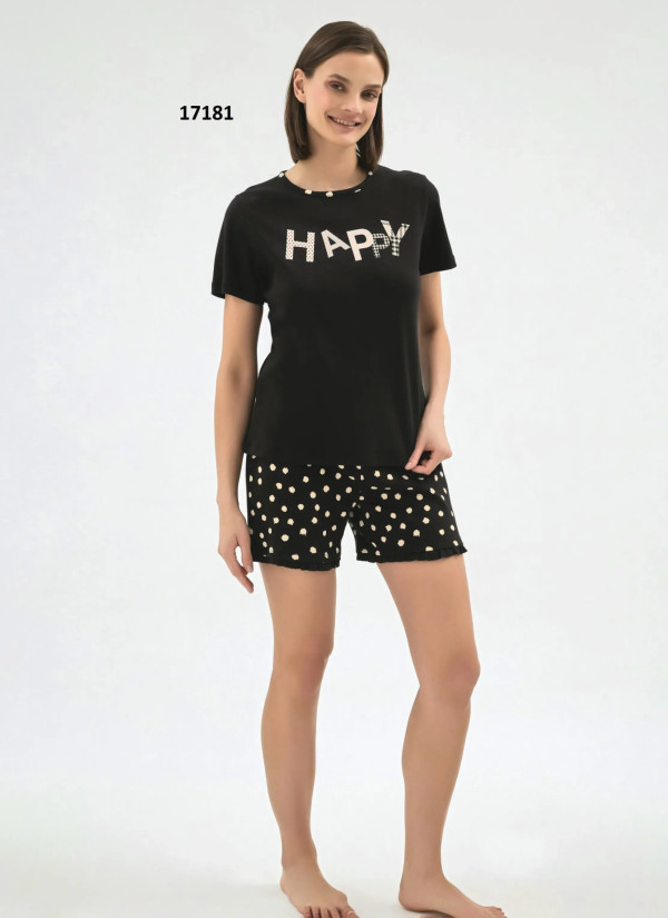 Women's Shorts Set with Print (S+M+L+XL) Sevim 17181 — wholesale for boutiques