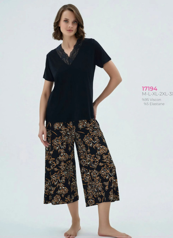 Women's Pajama Set (S+M+L+XL) Sevim 17194 — Istanbul wholesale supplier