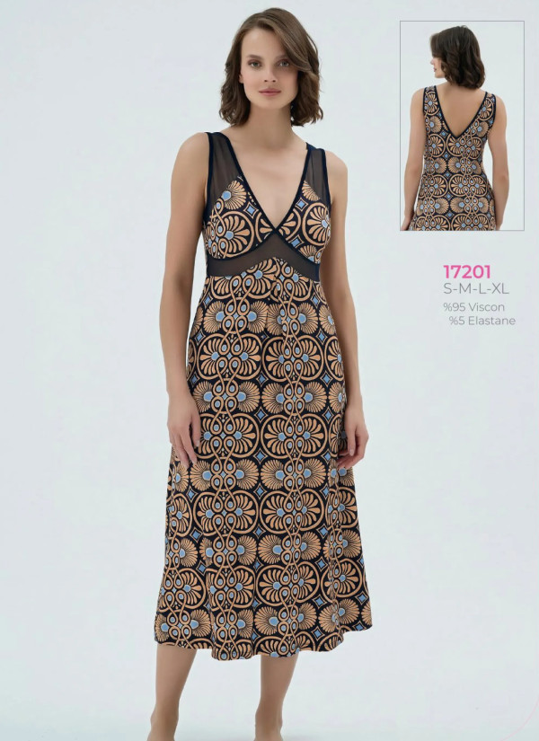 Women's Nightdress (S+M+L+XL) Sevim 17201 — wholesale for boutiques