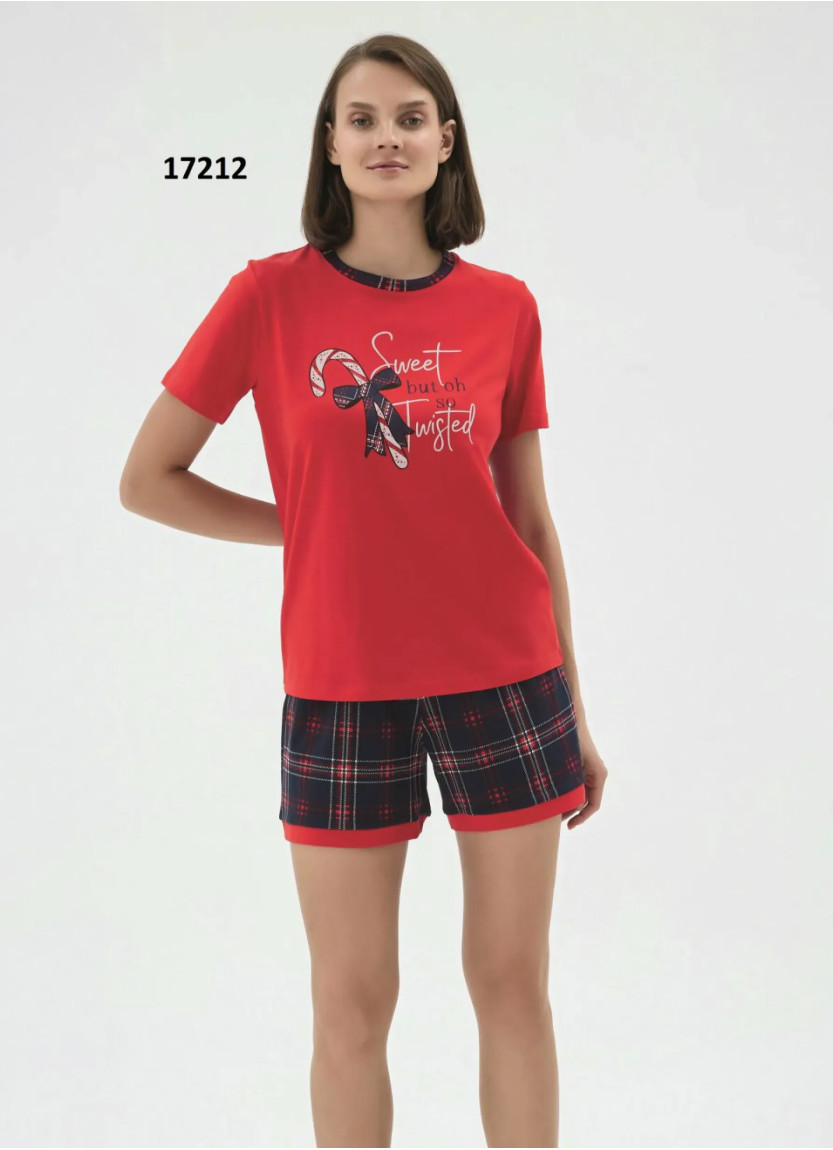 Women's Shorts Set with Print (S+M+L+XL) Sevim 17212 — Istanbul wholesale supplier