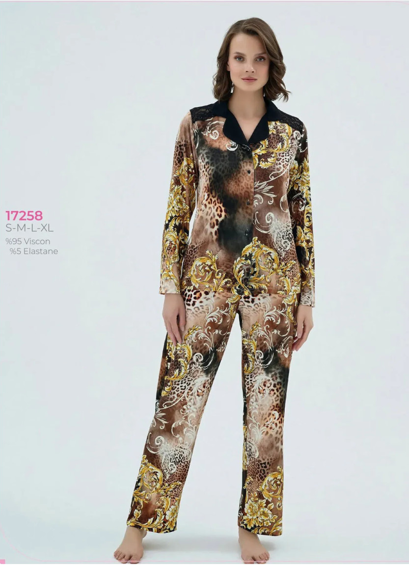 Women's Pajama Set (S+M+L+XL) Sevim 17258 — Turkey wholesale collection