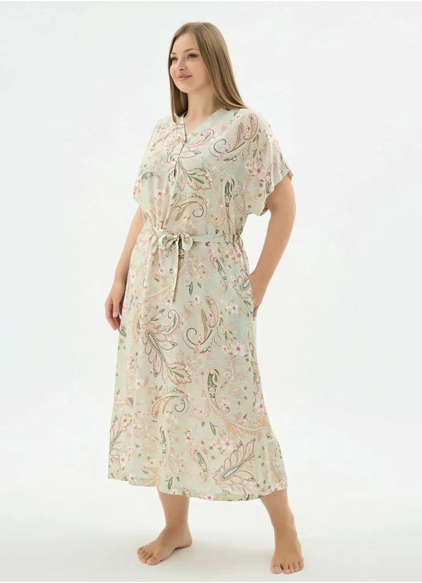 Women's Nightdress (2XL+3XL+4XL) Sevim 17478 — Turkish textile wholesale