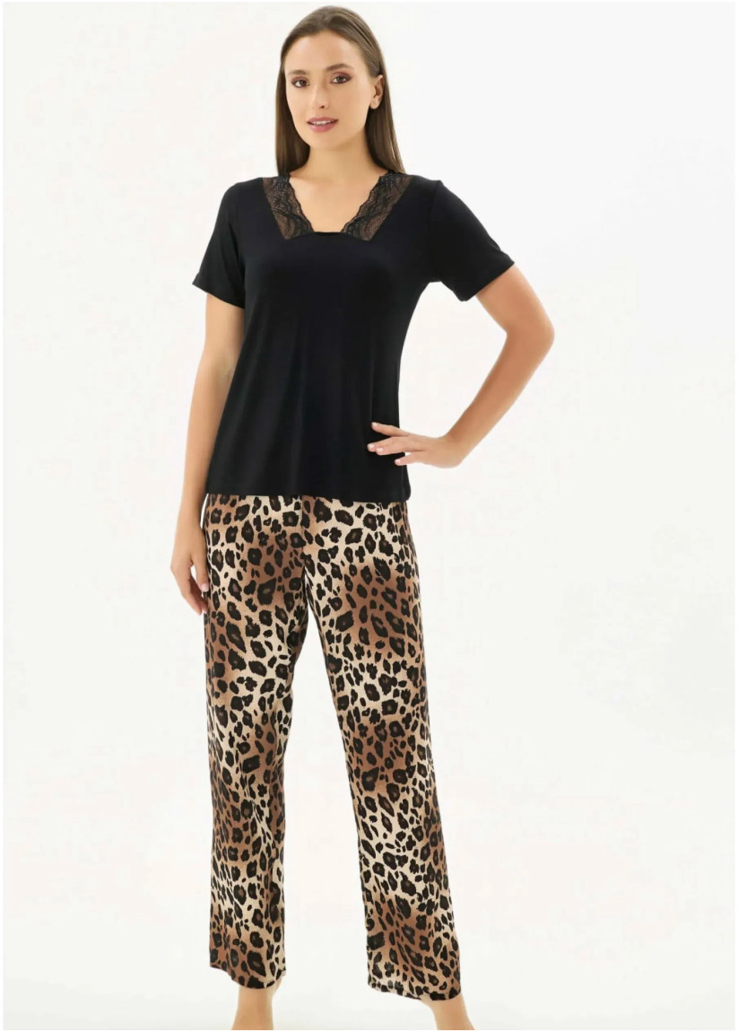 Женский Пижамный Комплект S+M+L+XL Sevim 17531 — турецкий текстиль оптом