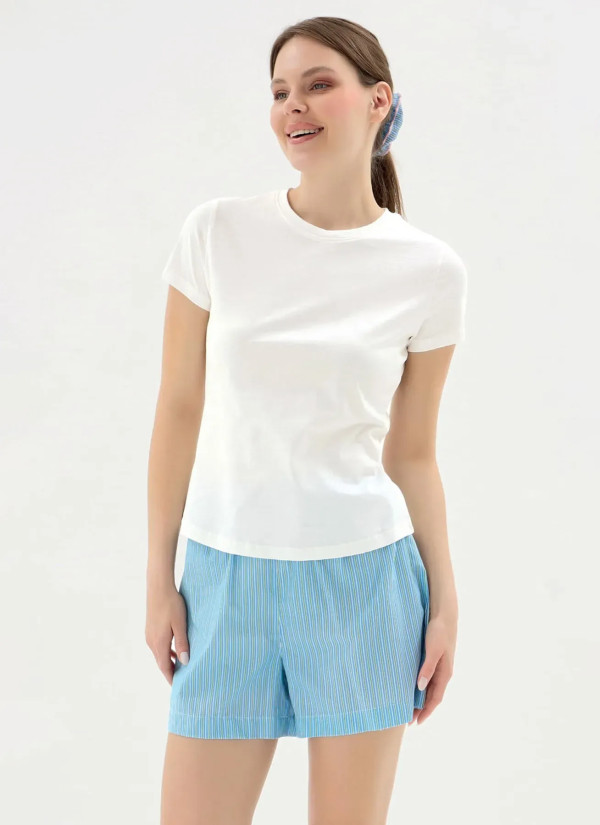 Women's Shorts Set (S+M+L+XL+2XL) Sevim 17545 — direct Turkish factory supply