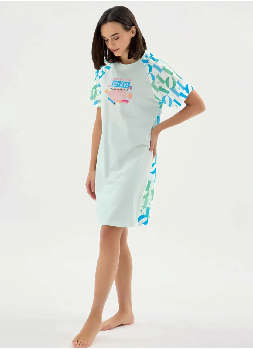 Women's Tunic with Print (S+M+L+XL) Sevim 17549 — Turkish textile wholesale