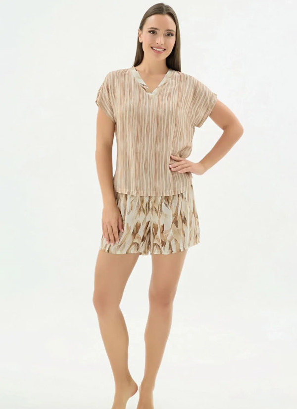 Women's Shorts Set (S+M+L+XL) Sevim 17583 — factory-direct from Turkey