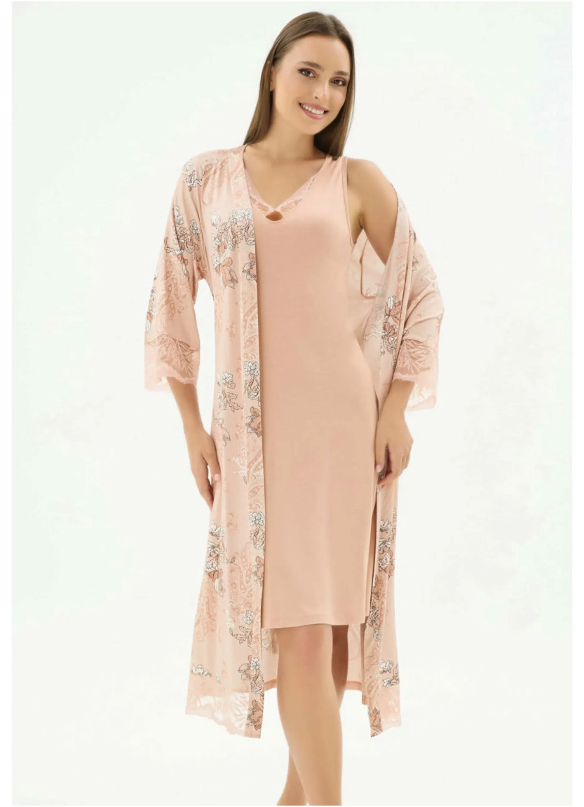 Women's Set with Robe (S+M+L+XL) Sevim 17589 — Turkish textile wholesale