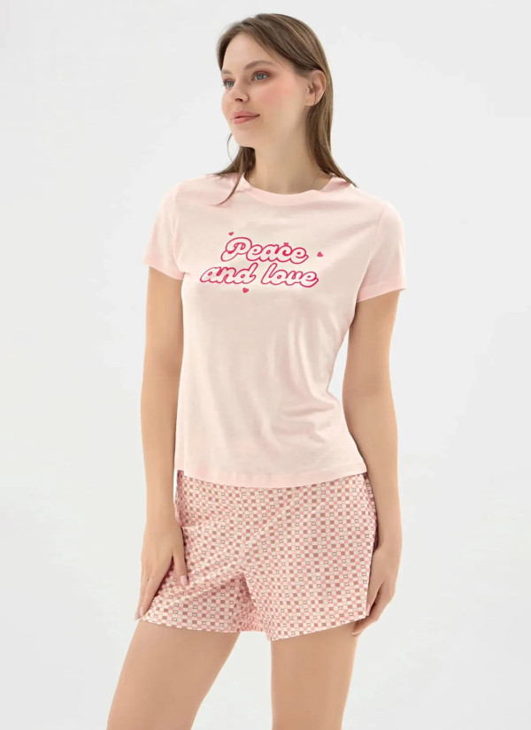Women's Shorts Set with Print (S+M+L+XL) Sevim 17656 — Istanbul wholesale supplier