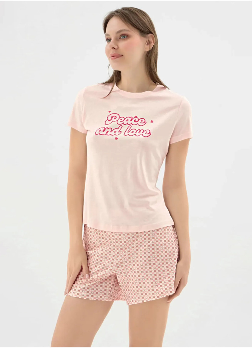 Women's Shorts Set with Print (S+M+L+XL) Sevim 17656 — Istanbul wholesale supplier
