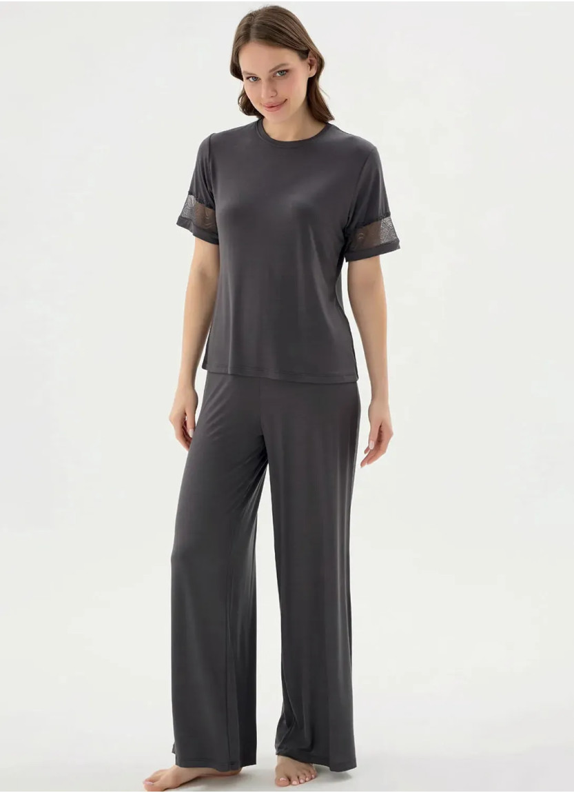 Женский Пижамный Комплект S+M+L+XL+2XL Sevim 17770 — фабричная коллекция оптом