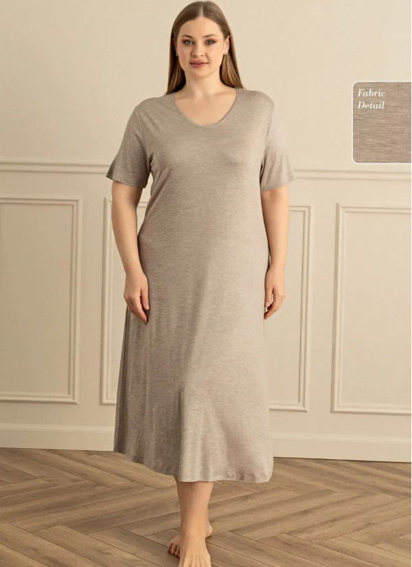 Women's Nightdress (2XL+3XL+4XL) Sevim 17946 — Istanbul wholesale supplier