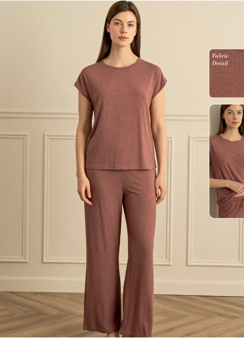Женский Пижамный Комплект S+M+L+XL Sevim 17955 — фабричная коллекция оптом