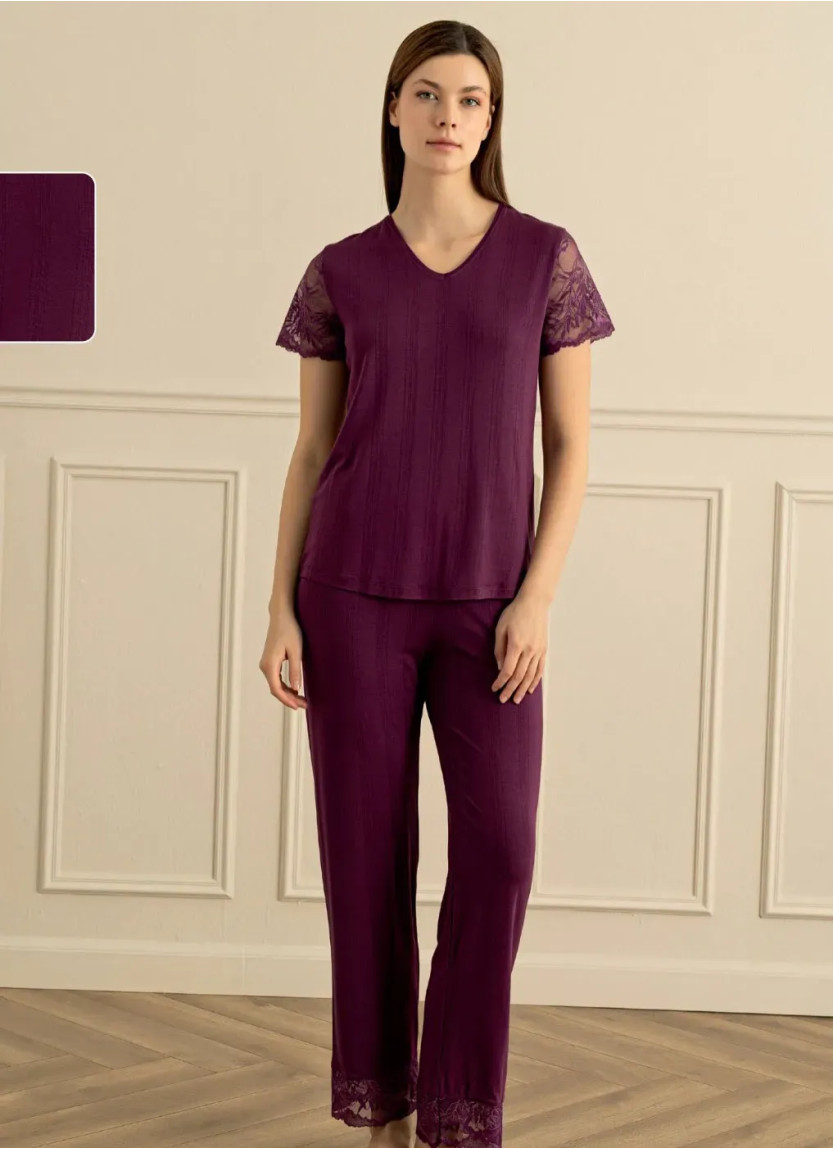 Женский Пижамный Комплект S+M+L+XL Sevim 17988 — фабричная коллекция оптом