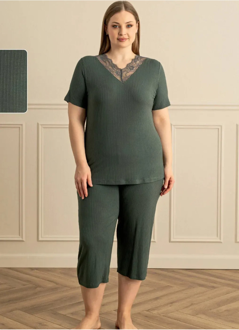 Женский Пижамный Комплект с Капри S+M+L+XL Sevim 17993 — прямые поставки из Турции