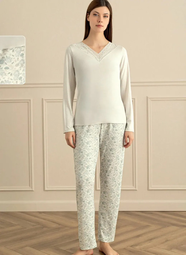 Женский Пижамный Комплект S+M+L+XL Sevim 18145 — купить оптом со Стамбула