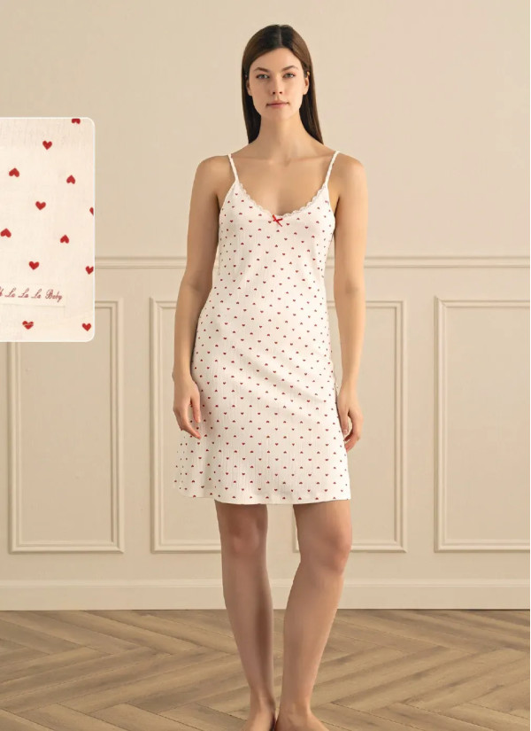Women's Nightdress (S+M+L+XL) Sevim 18151 — Turkish factory wholesale