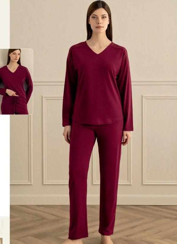 Женский Пижамный Комплект S+M+L+XL Sevim 18177 — фабричная коллекция оптом
