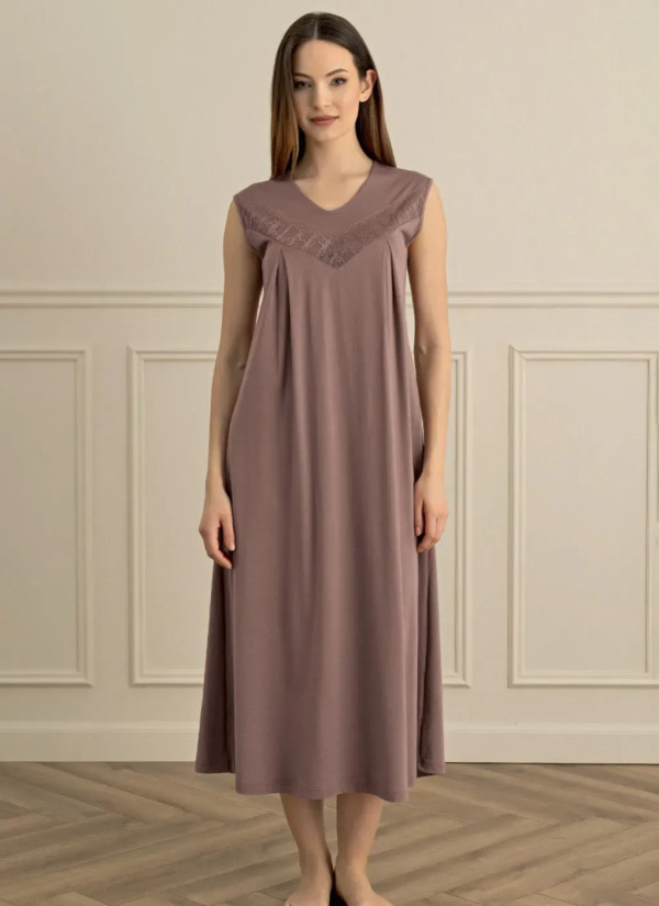 Women's Nightdress (S+M+L+XL) Sevim 18187 — Turkish factory wholesale