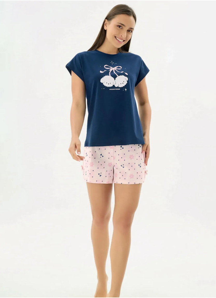 Women's Shorts Set with Print (S+M+L+XL) Sevim 17647 — wholesale for boutiques