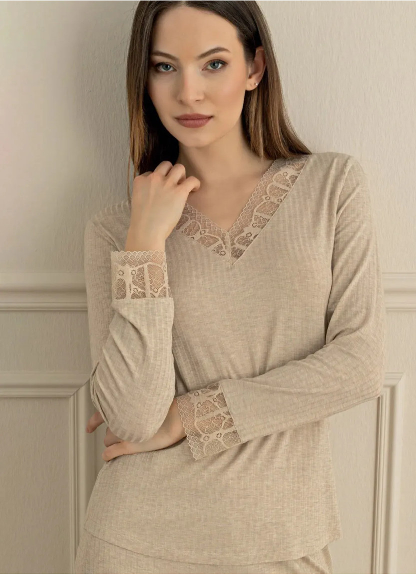 Женский Пижамный Комплект S+M+L+XL Sevim 16008 — купить оптом со Стамбула