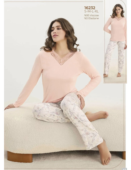 Women's Pajama Set (S+M+L+XL) Sevim 16232 — Turkey wholesale collection