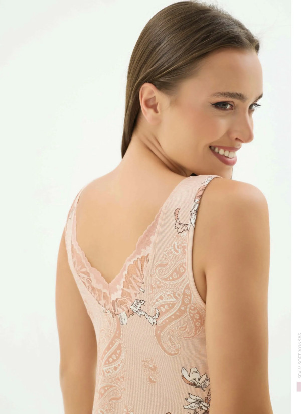 Women's Nightdress (S+M+L+XL) Sevim 17590 — direct Turkish factory supply 2