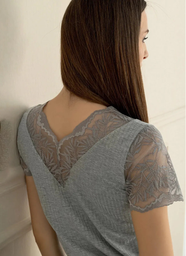Women's Nightdress (S+M+L+XL) Sevim 17407 — Turkish factory wholesale 2