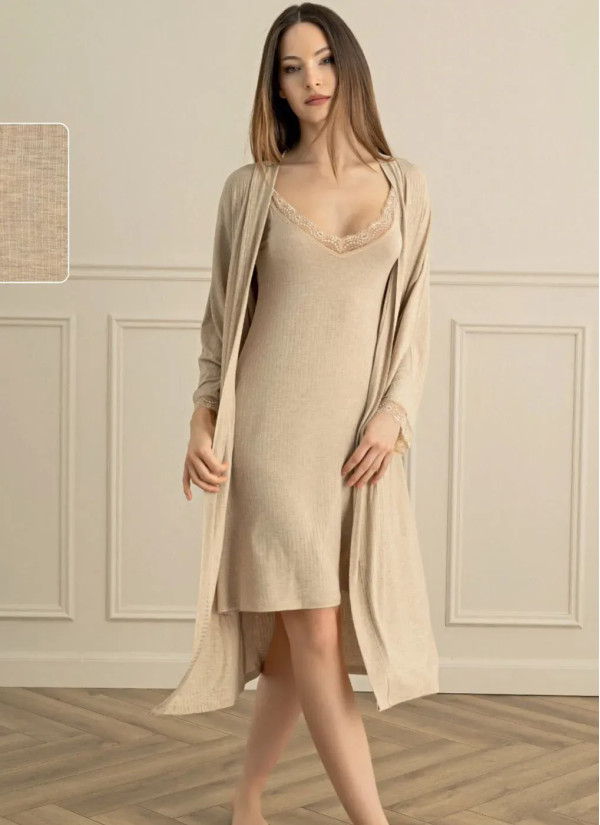 Women's Set with Robe (S+M+L+XL) Sevim 15945 — factory-direct from Turkey