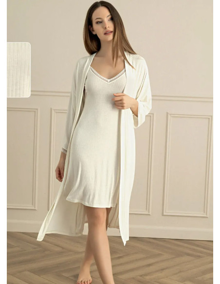 Women's Set with Robe (S+M+L+XL) Sevim 15931 — Istanbul wholesale supplier